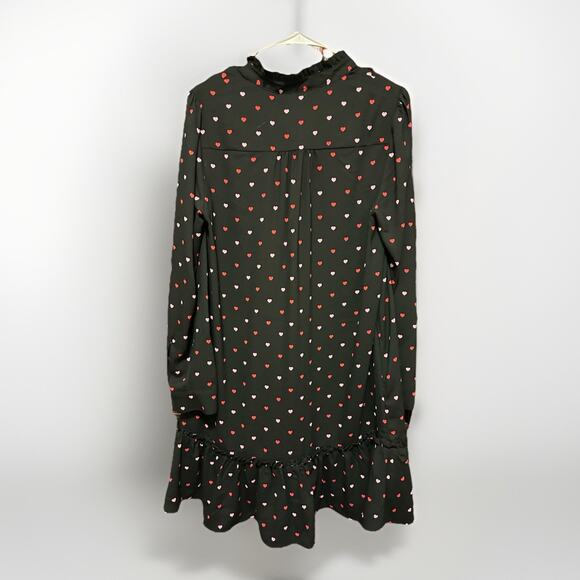 NWT Kate Spade Darling Hearts Ruffle Shift Dress Women’s Size S - Picture 5 of 5